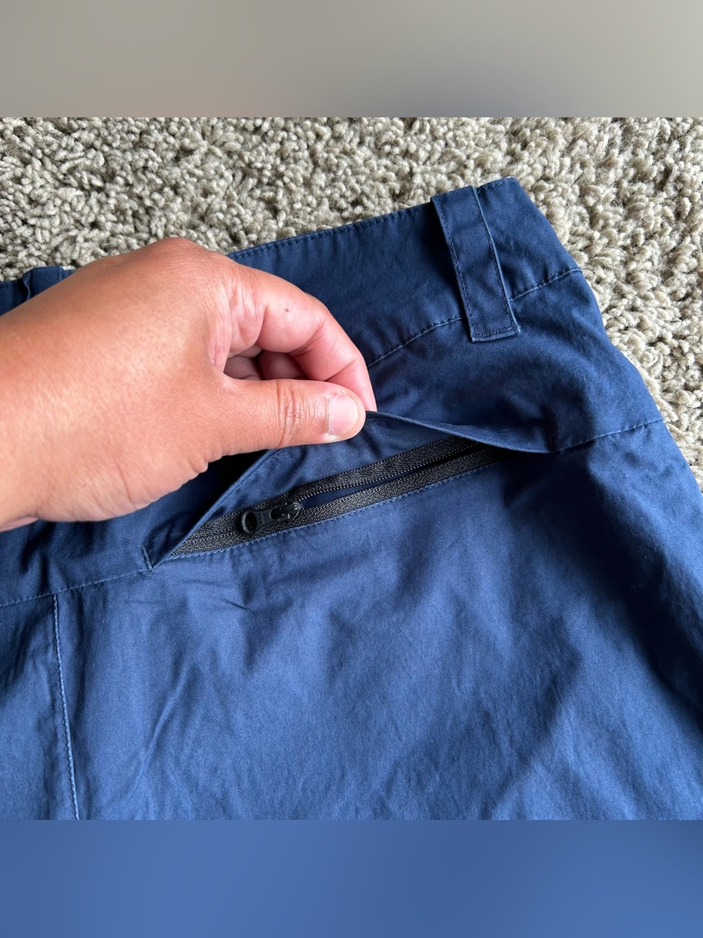 Nike Sportwear Joggers Mens 32x28 Navy Blue Bonded Tech Woven Essentials Pants - Picture 16 of 16